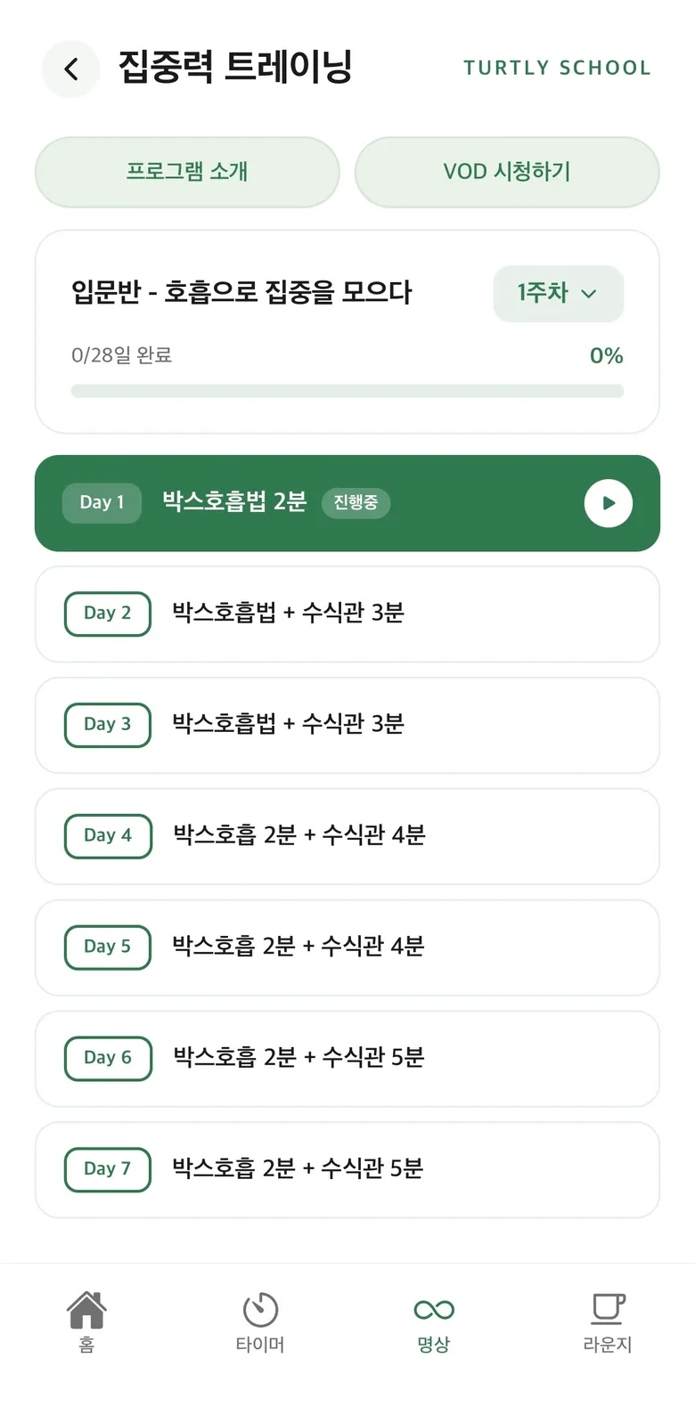 터틀리 4주 커리큘럼